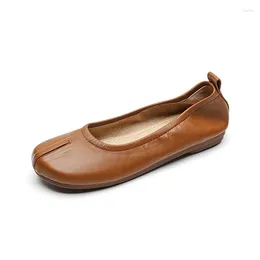 Casual schoenen maat 35-42 platte schoen dames zomer ondiepe mond split teen slip-on Mary Jane Soft Sole