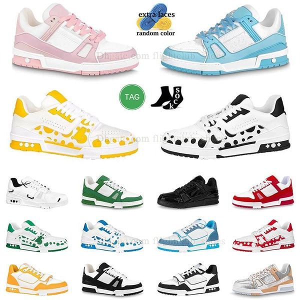 Zapatos casuales Skate Sneaker para hombre para mujer Bajo Virgil Trainer Ablohs Virgils Trainers StrapTriple White Black Designer Zapato Hombres Piso Tenis Caminar Plataforma Mocasines