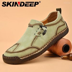 Chaussures décontractées Skindeep Spring Men's Mand's Men Mend Hable Slip on Moccasins Footwear for Man Flats Sneakers