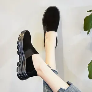 Zapatos informales sin cordones para mujer, calzado, mocasines, oferta plana de cuero, oferta de otoño, primavera, verano urbano, coreano, 2024