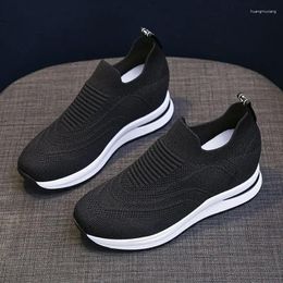 Zapatos informales Slip On Women's Blackfemale Calzado de calzado Plataforma transpirable y calzado de bajo precio Una oferta de moda Y2K H H