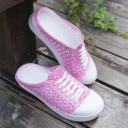 Chaussures décontractées Slip-ons extérieur léger les pantoufles féminines respirantes Sandales de luxe d'été pour femmes Original 2024 tendance