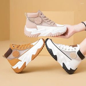 Casual schoenen Sneakers Papa's voor dames Zomer Koreaanse mode Student Ademend Internet Celebrity Dikke zolen Sport