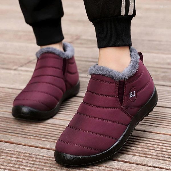 Chaussures décontractées baskets hiver 2024 femmes imperméables confortable plate-forme marche cheville noir Mujer femme