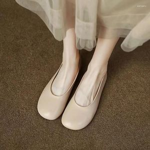 Chaussures décontractées souples pour femmes, chaussures de Ballet plates et simples, tout grand-mère, 2024