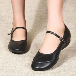 Chaussures décontractées semelle douce danse Asakuchi femmes solide latin confortable élégant affaires Zapatillas De Mujer