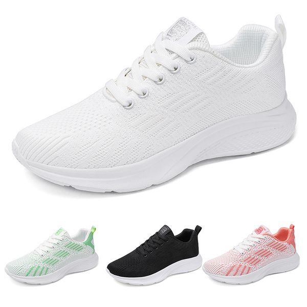 Chaussures de sport couleur unie noir blanc vert pâle jogging marche bas doux hommes baskets respirantes baskets classiques GAI