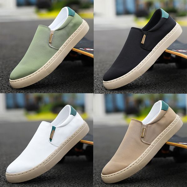 Zapatos casuales Color sólido Negros Blancos Verde pálido jogging Caminar bajo para hombre para mujer zapatilla de deporte entrenadores clásicos GAI TR