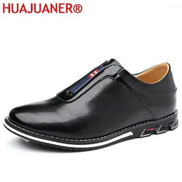Casual schoenen Solid MicroFiber Leather Mens British Business Trendy Dress Outdoor Flat Loafers Heren Walking Office Car Sneakers