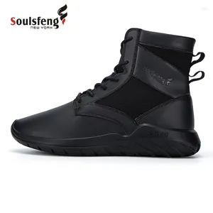 Chaussures décontractées Soulsfeng Top Sneaker Lace Up Sports Boots for Indoor Outdoor Hunting Walking Sneakers