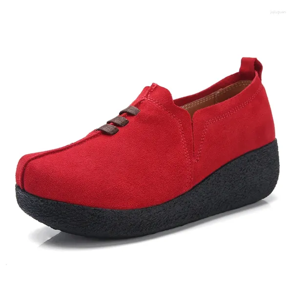 Chaussures décontractées printemps automne femmes mocassins mode concis bascule hauteur augmentant baskets pratique marche