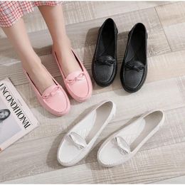 Casual schoenen Spring Bean Women's Flat Bottom Little White Shallow Mond Single Zwangere schoen