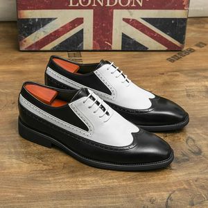 Casual schoenen lente zwart wit leer voor heren hoge kwaliteit trouwjurk zakelijk kantoor loafers schoen luxe ontwerper