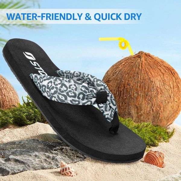 Zapatos informales STQ Flip Flip For Women Beach Cómoda Mat de yoga Sandalias de tanga de verano