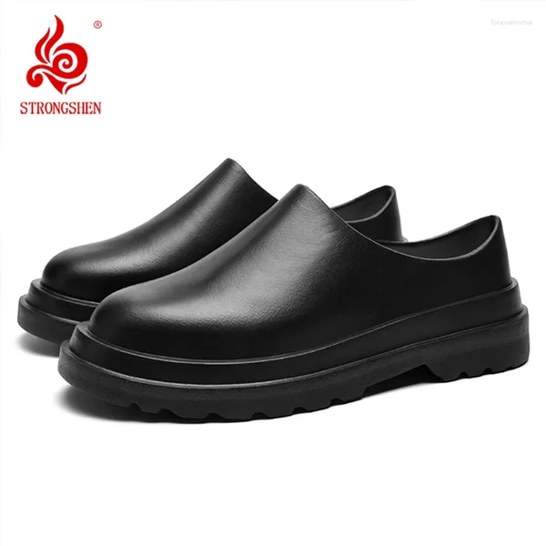 Chaussures décontractées Strongshen Men Chef Impermétroproof-bizof-huile Fashion Light Fashion non glissée Cuisine Resistan Working