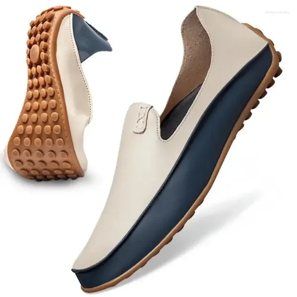 Zapatos informales elegante Conducción elegante Ligera suave Kayak Hombre de cuero para hombres para hombres Molfos de vestir transpirable