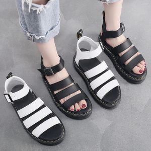 Casual schoenen zomer 2024 platform dames sandals laarzen handgestikte bodem strand elegante luxe