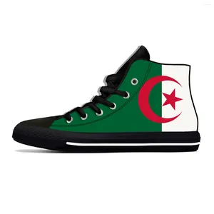 Chaussures décontractées Summer 3D Cool Algeria Algérien Flag patriotique mode High Top Men Women Dernited Sneakers Classic Board