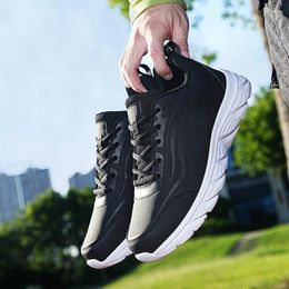 Chaussures décontractées Souettes respirantes d'été pour hommes à lacets à lacets de sport extérieur grand taille 46 Trainers Zapatos Altos Hombre