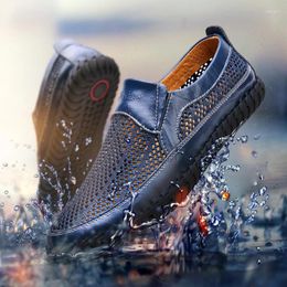 Zapatos informales hombres de verano de malla al aire libre Tamaño grande 47 48 49 50 Slip-on Breatable Hocking