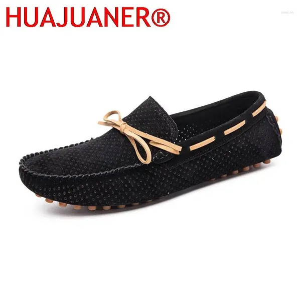 Zapatos casuales de verano mocasines para hombres sandalias de cuero de ante