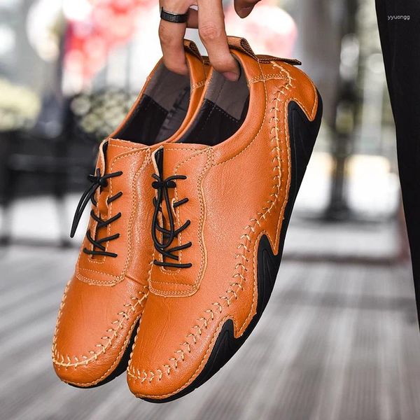 Zapatos informales de verano para hombre, mocasines de gamuza para hombre, planos, mocasines suaves para conducir, calzado sin cordones para caminar, cómodo, talla grande