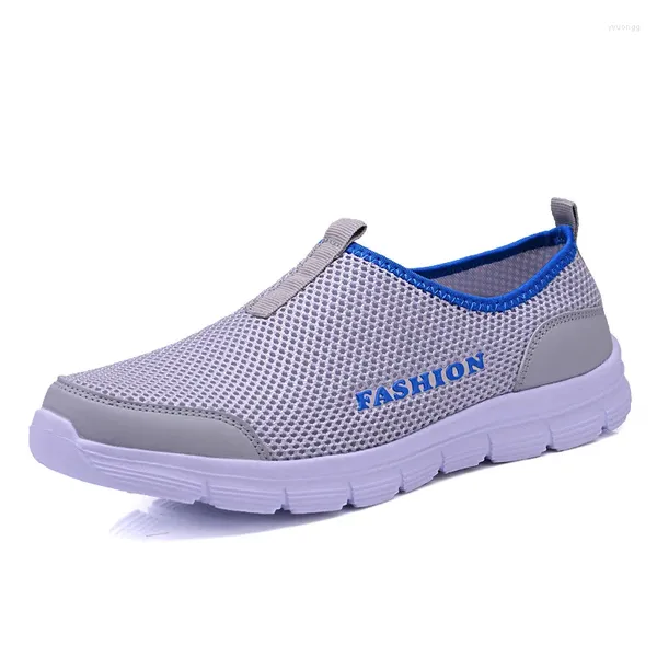 Zapatos informales Summer Sneaker Men Calzado de calzado Carretera Sandalia liviana Zapatos de Hombre Mesh transpirable Vulcanizado