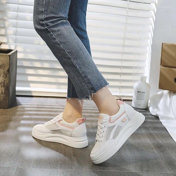 Zapatos casuales zapatillas de verano mujeres 2024 plataforma de malla transpirable zapatilla de zapatilla de cables zapatillas mujer chaussure femme