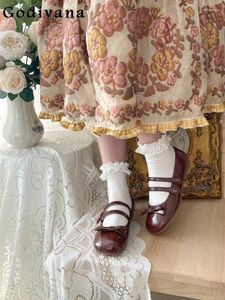 Casual schoenen zoete schattige lolita damesronde teen lage hiel Japanse stijl mode all-match boog enkel-riem gesp voor dames voor dames