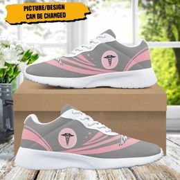 Chaussures occasionnelles outils motifs de conception de marque Femme Fitness Comfort Absorbant des baskets pour dames non glissantes pour extérieur