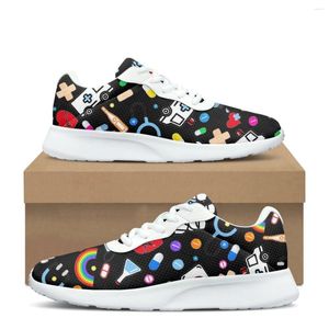 Zapatos informales con estampado de herramientas para mujer, zapatillas deportivas resistentes al desgaste, cómodas, para correr al aire libre, zapatos ligeros y transpirables para caminar para adultos