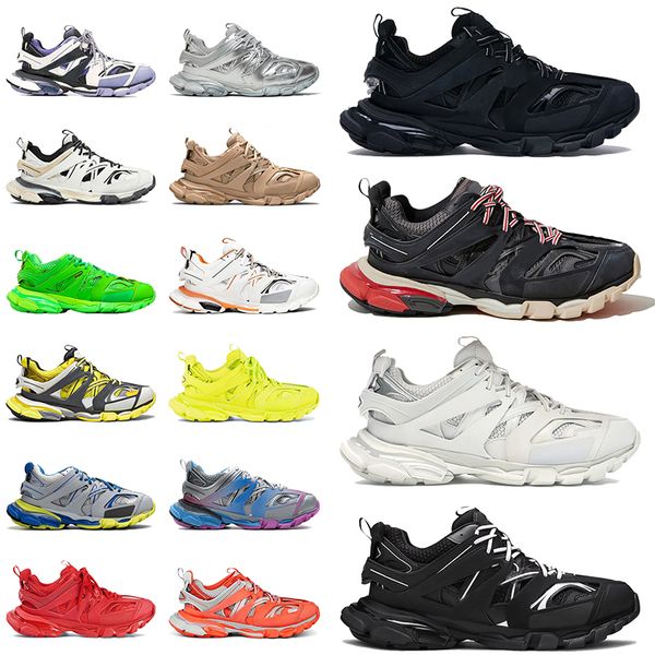 Chaussures décontractées Track 3.0 Baskets Femmes Hommes Baskets Noir Rose Gris Beige Orange Bleu Plateforme Top Tracks 3 Sport Sneaker 35-46 DHgate