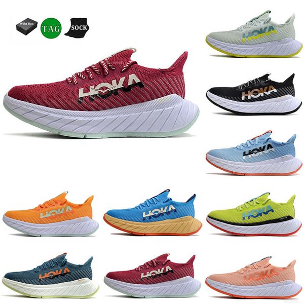 Entrenadores de zapatos casuales hombres Famou's Hokka X3 One Carbon 9 Womens Running Golf Shoes Bondis 8 Sneakers de atletismo Miern Mens Shoe Sports Sports 36-46