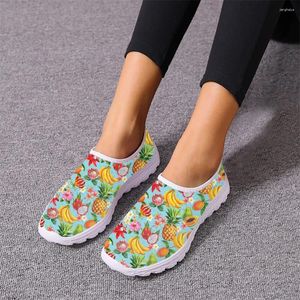 Chaussures décontractées Fruit tropical Banana Dragon Panas Patché des dames Spring Automne Vulcanisé Tendable Breatch Sneakers confortables