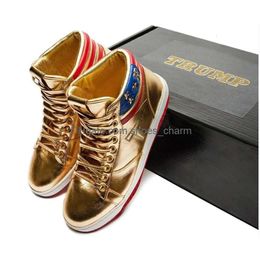 Chaussures décontractées Trump Sneakers T Basketball The Never Surrender High-Tops Designer 1 Ts Gold Custom Men Outdoor Comfort Sport Trendy La Dhb1D