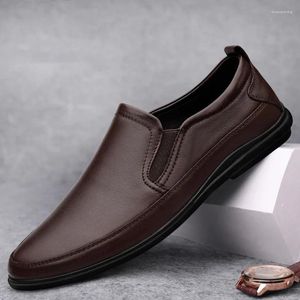 Chaussures décontractées Vintage Vintage Généraire en cuir et tenue de bureau Locs de tenue de bureau Brown Brown Oxford