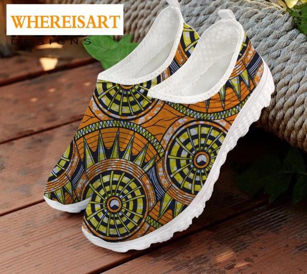 Chaussures décontractées par l'endroit où African Imprime 2024 Femme / Toile pour hommes Sandales Animaux plats Sneakeurs Boot Boot