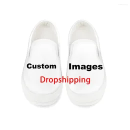 Chaussures décontractées où est personnalisé votre propre image Femme Slip on Flats Breathable Spring Automne Sneakers Drop