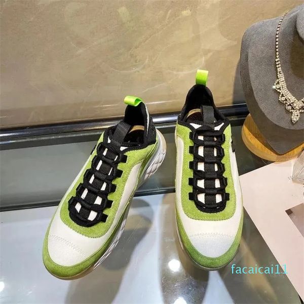 Chaussures décontractées Blanc Clear Shoe Hommes Femmes Rainbow Green Sole Sports Outdoor Dad Mens Ponsf Baskets