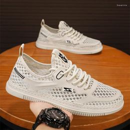 Chaussures décontractées blanches pour hommes sneaker original baskets masquers Vente de basket-ball chaussures mots masculins mâles offres de luxe d'été