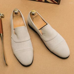 Casual schoenen witte luxe mannen loafers mocassins zomer mode man hoogwaardige suède Koreaanse versie Driving Flats
