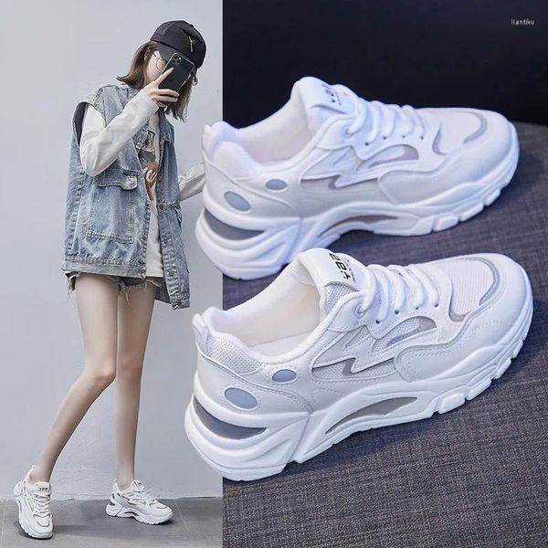 Chaussures décontractées Tennis blanc Sneakers 2024 Luxury Fashion Women's Sports Shoe Ladies Tendal Females Basketball Skateboard Air