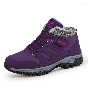 Casual schoenen winter sneeuw lopen voor mannen comfortabele vrouwen thermische wandeling sneakers houden warme sport