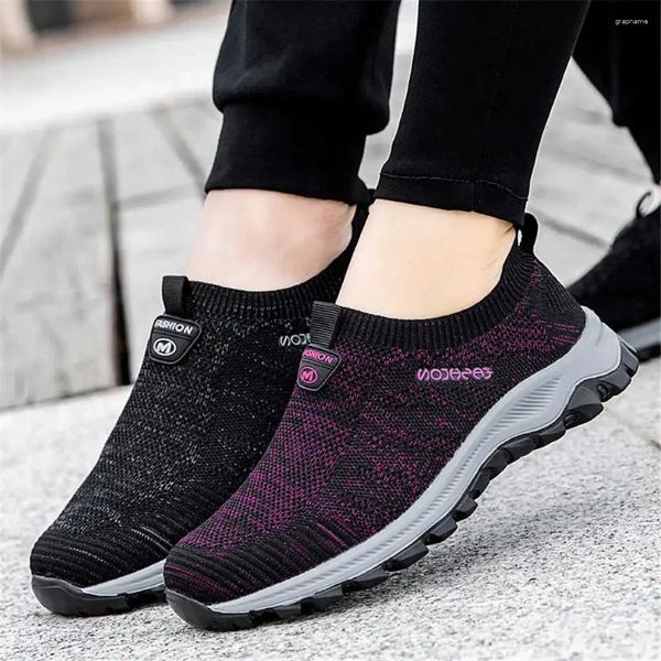 Chaussures décontractées sans gymnase de route en dentelle Vulcanize Sports Sneakers Sneakers High Fashion Shouse Daily 2024Summer Specials-Wear