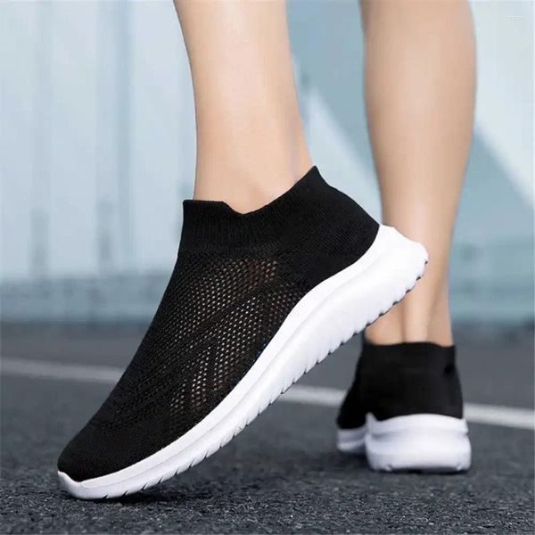 Zapatos informales sin atar 36-41 Gran tamaño de las mujeres 44 45 46 47 Vulcanize Sneakers Damas 2024 Negro verde Sports Traning