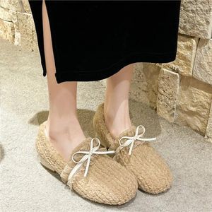 Chaussures décontractées Femmes Flats Muis d'hiver faits à la main