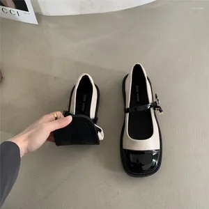 Chaussures occasionnelles Femmes Mary Jane Vintage Girls Lolita Japanese Style Student British British Patent Leather Zapatos de Mujer