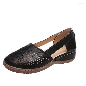 Zapatos casuales mujeres retro mary jane sandalias de botones planos dedo redondo cómodo y bajo color sólido 2024