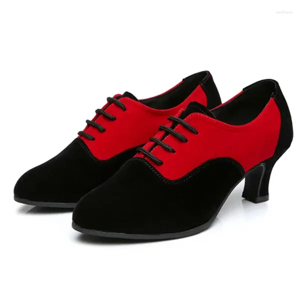 Chaussures décontractées pour femmes adultes Baotou Latin Danse avec toile à semelle douce surface des femmes respirantes modernes non glissantes.