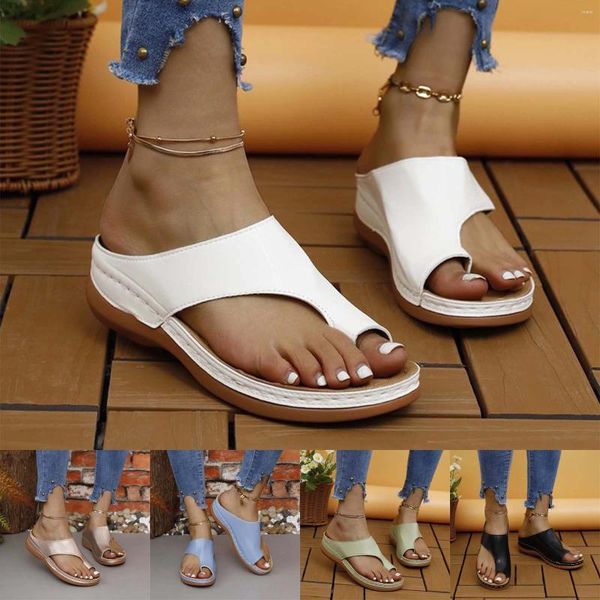 Zapatos informales para mujer, zapatillas adultas con tacón inclinado para playa, soporte para el arco como calcetín borroso a granel